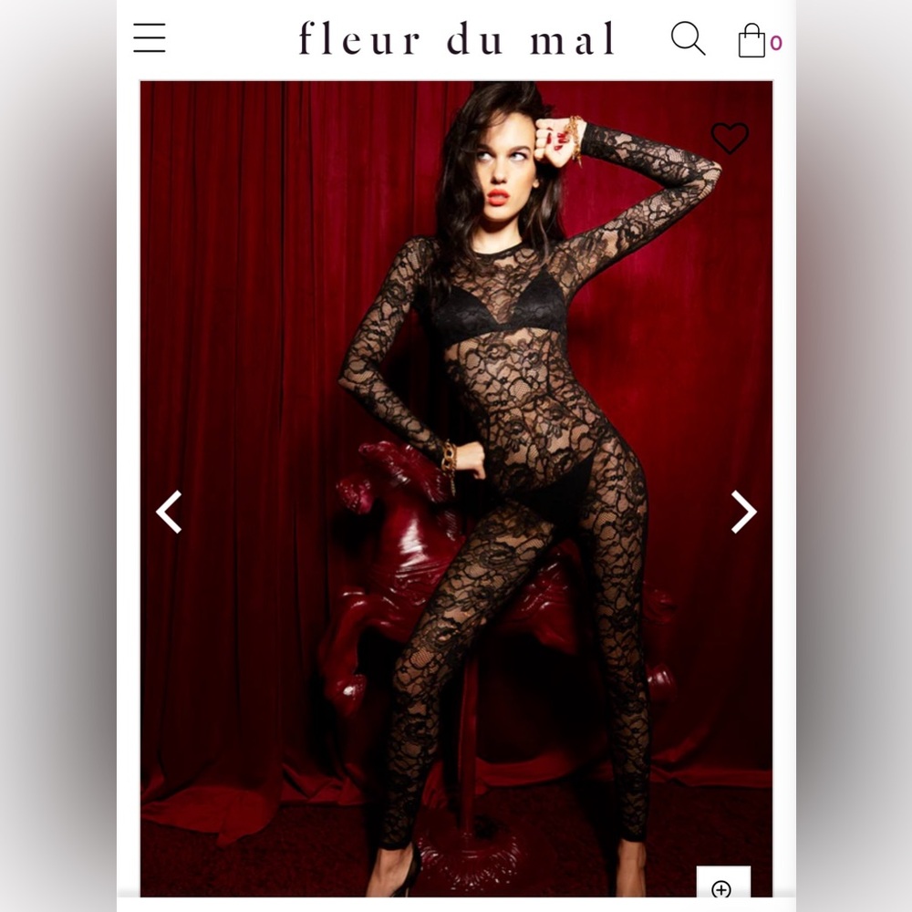 Fleur Du Mal Lace Catsuit